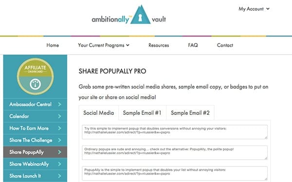 AccessAlly Affiliate Integration