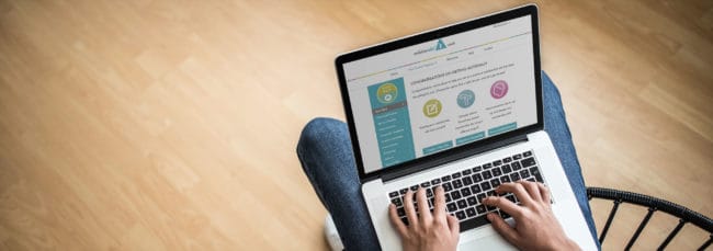 AccessAlly Theme on Laptop