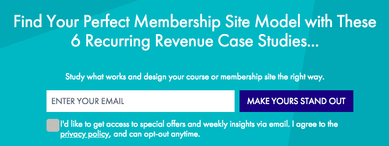GDPR Checkbox example for email opt-in boxes