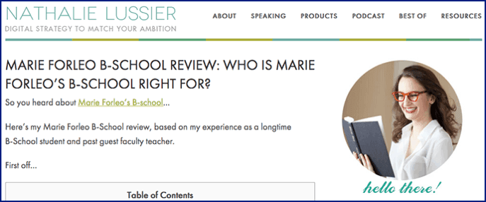 Writing affiliate reviews