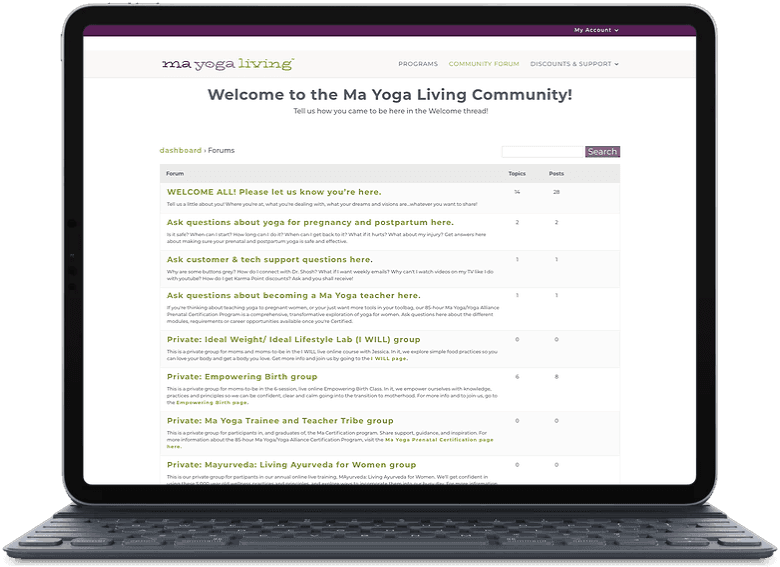 membership site discussion forum for moms