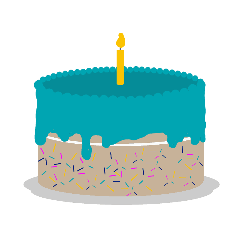 cake icon with candle