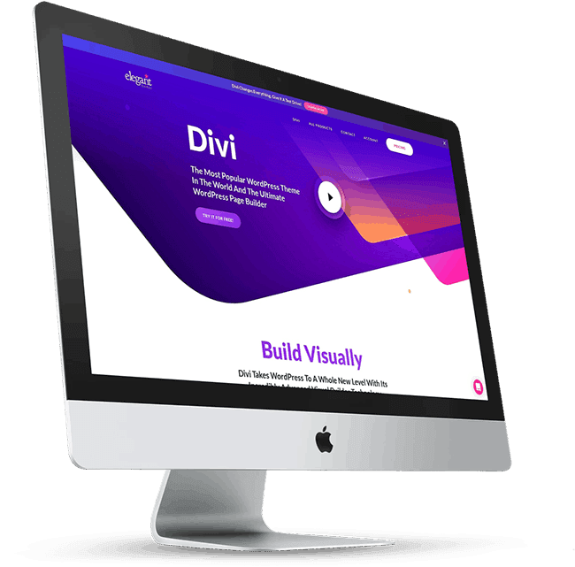 Divi sales page design example on desktop