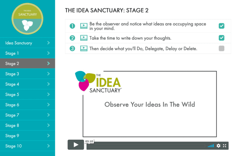 Screenshot showing video bookmarks example