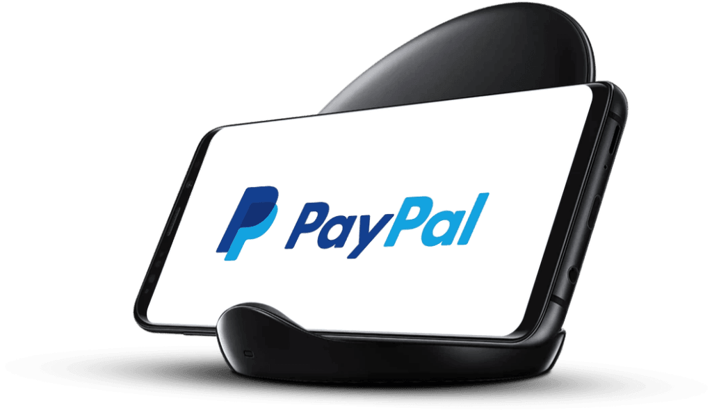 Phone with the PayPal logo