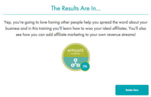 An Example of the Next Step Quiz