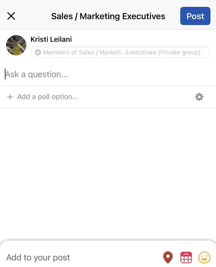 Facebook Polling Feature