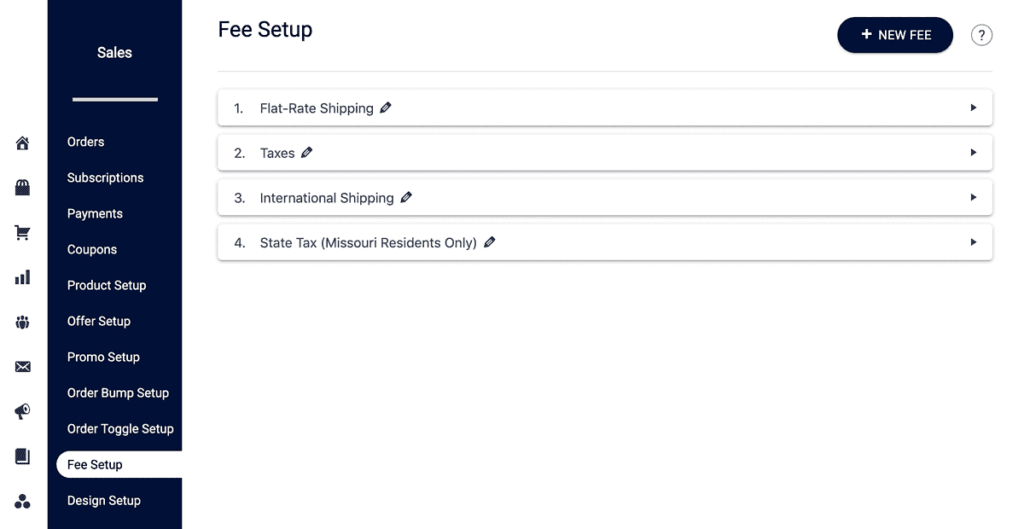AccessAlly Tax and Shipping Fees