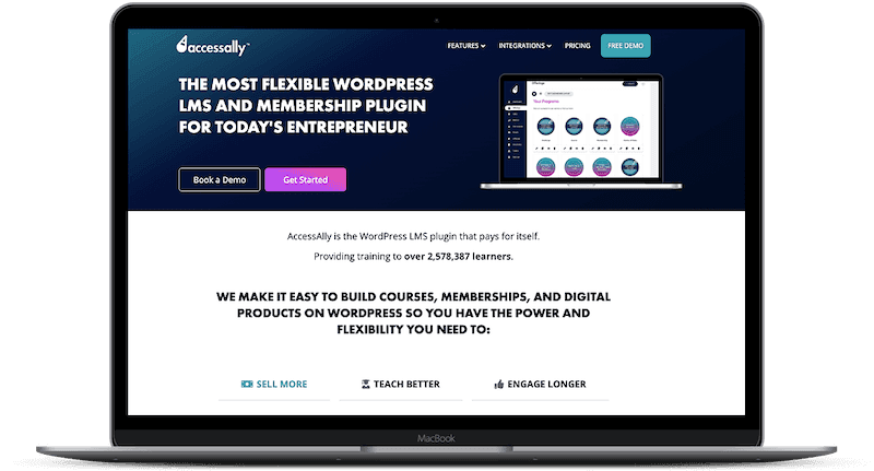 laptop showing landing pages