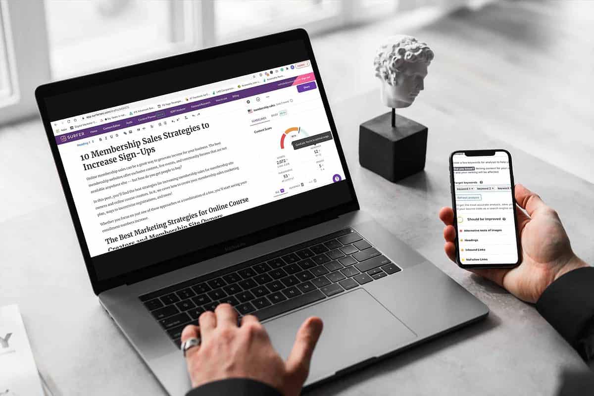 content optimization SEO tools for membership sales