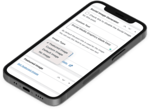 screenshot on phone showing how you can create stunning social media design in just a few minutes