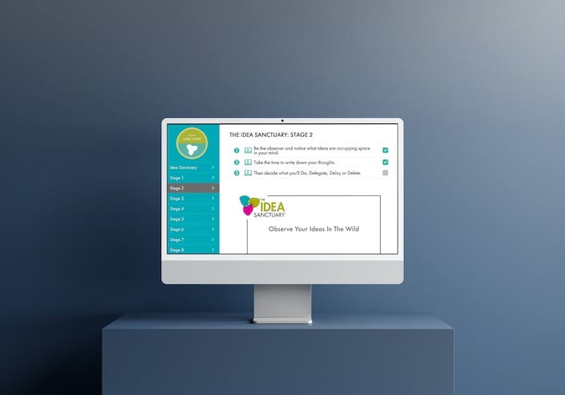 online course example with video controls and progress tracking