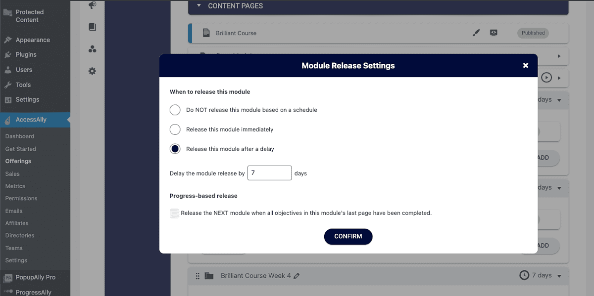 Module Release Offerings