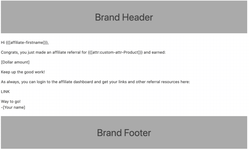 Sample email screenshot