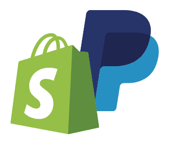 shopify and paypal logos