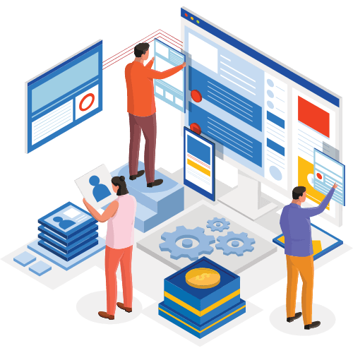 people doing multiple different tasks