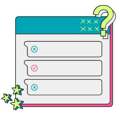 quizzes or assessments