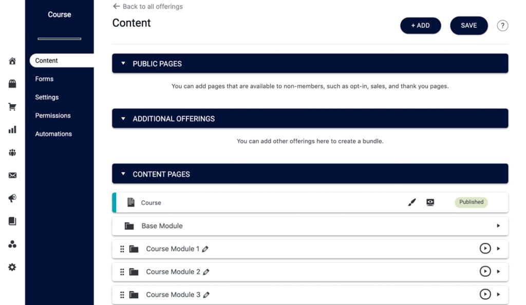 AccessAlly's course builder