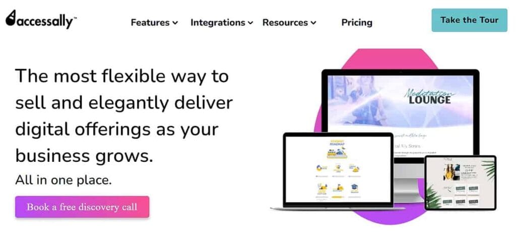 AccessAlly landing page.