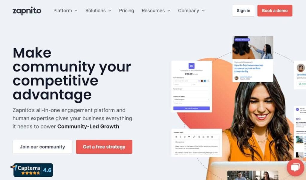 Zapnito landing page