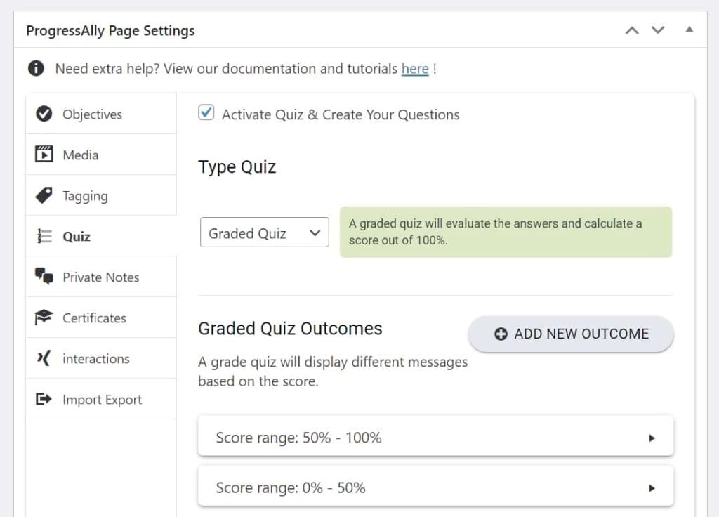 AccessAlly – create graded quizzes for training modules.