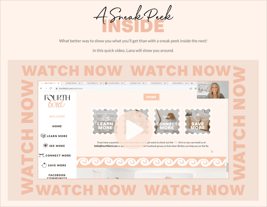 Online course landing page templates